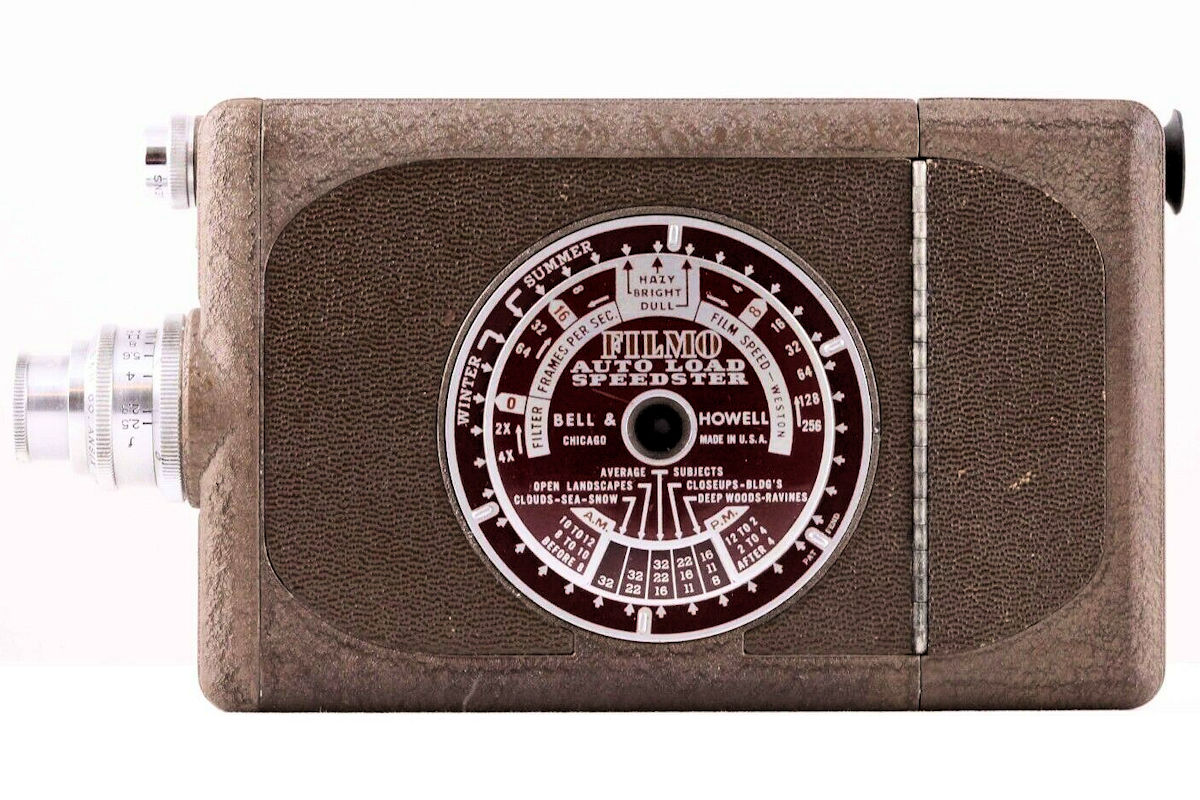 Camera Bell & Howell Filmo Auto Load - coté gauche