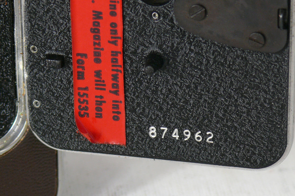 Camera Bell & Howell Filmo Auto 8- Détail