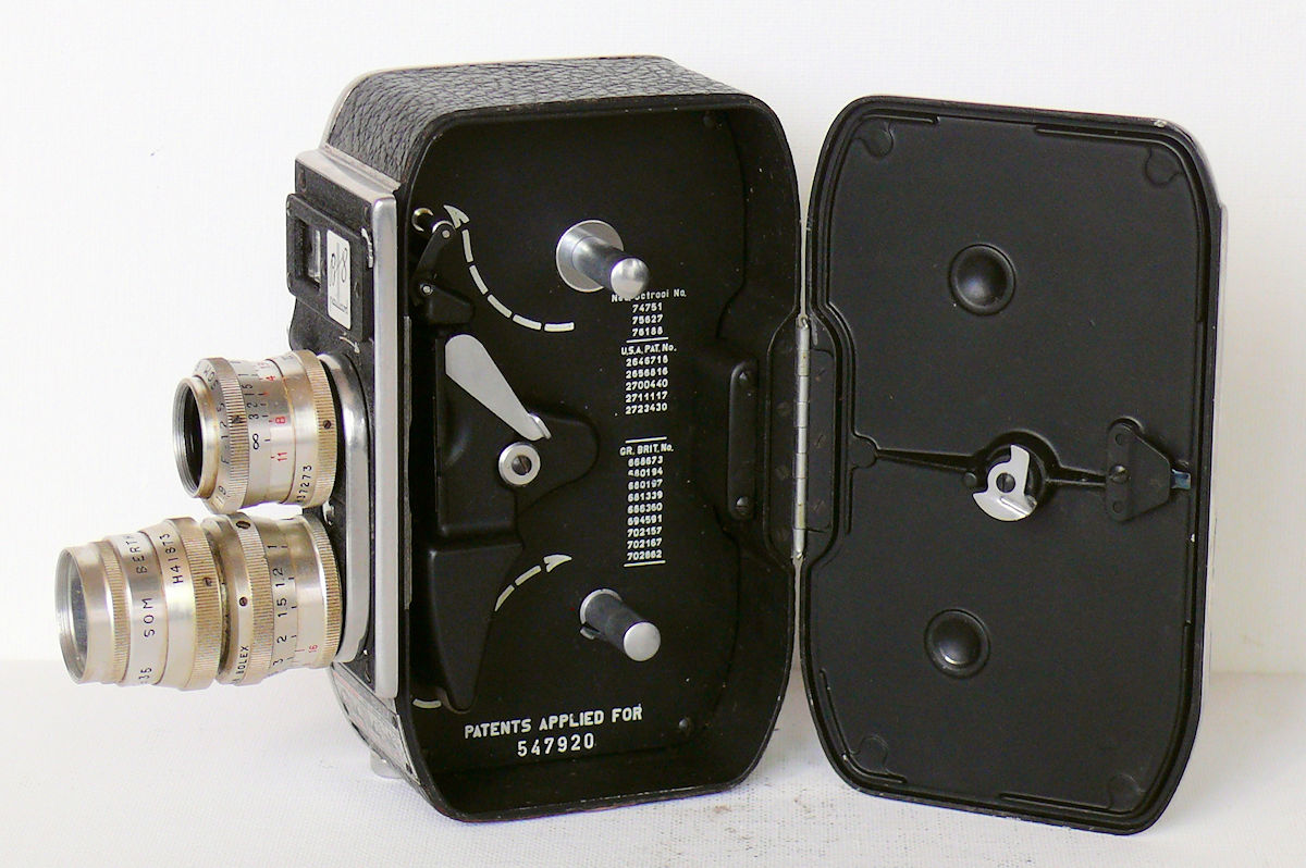 Camera BOLEX B-8- intérieur du boitier