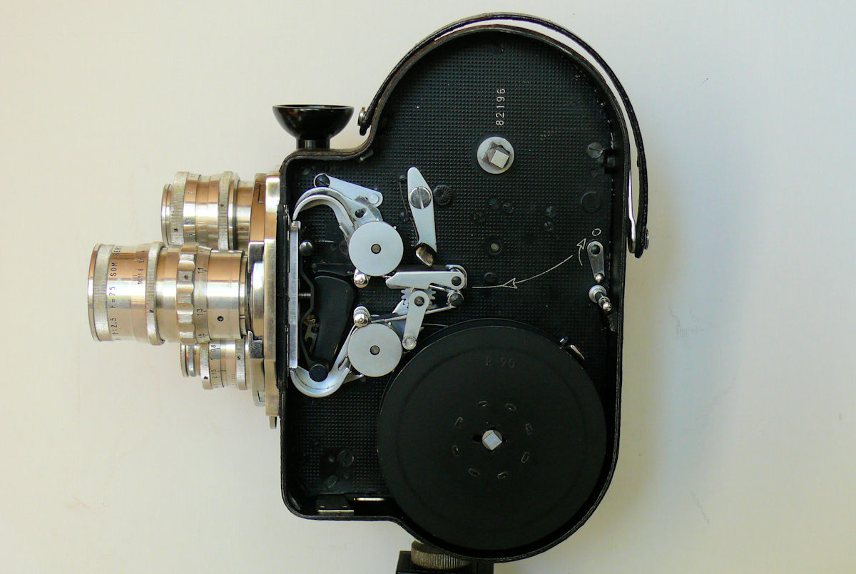 Camera BOLEX H16 Leader- intérieur du boitier