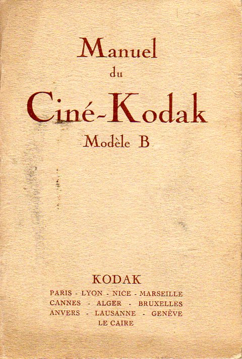 KODAK - Manuel utilisateur Model B f/6.5 (fr)